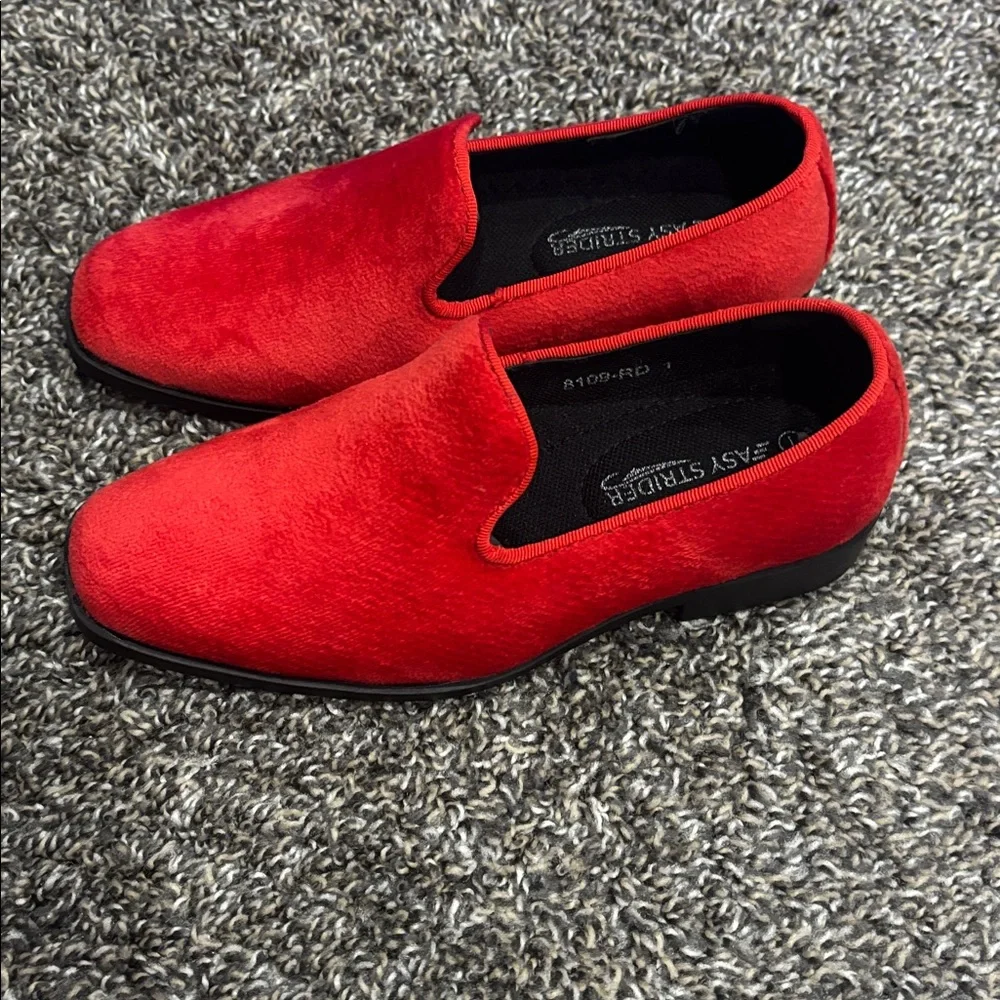 Boys New Easy Street Bold Red Loafers